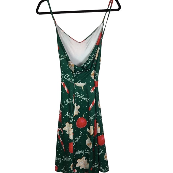 Christmas Dress V-Neck Spaghetti Strap Dress Size 2XL NWT - Picture 8 of 9